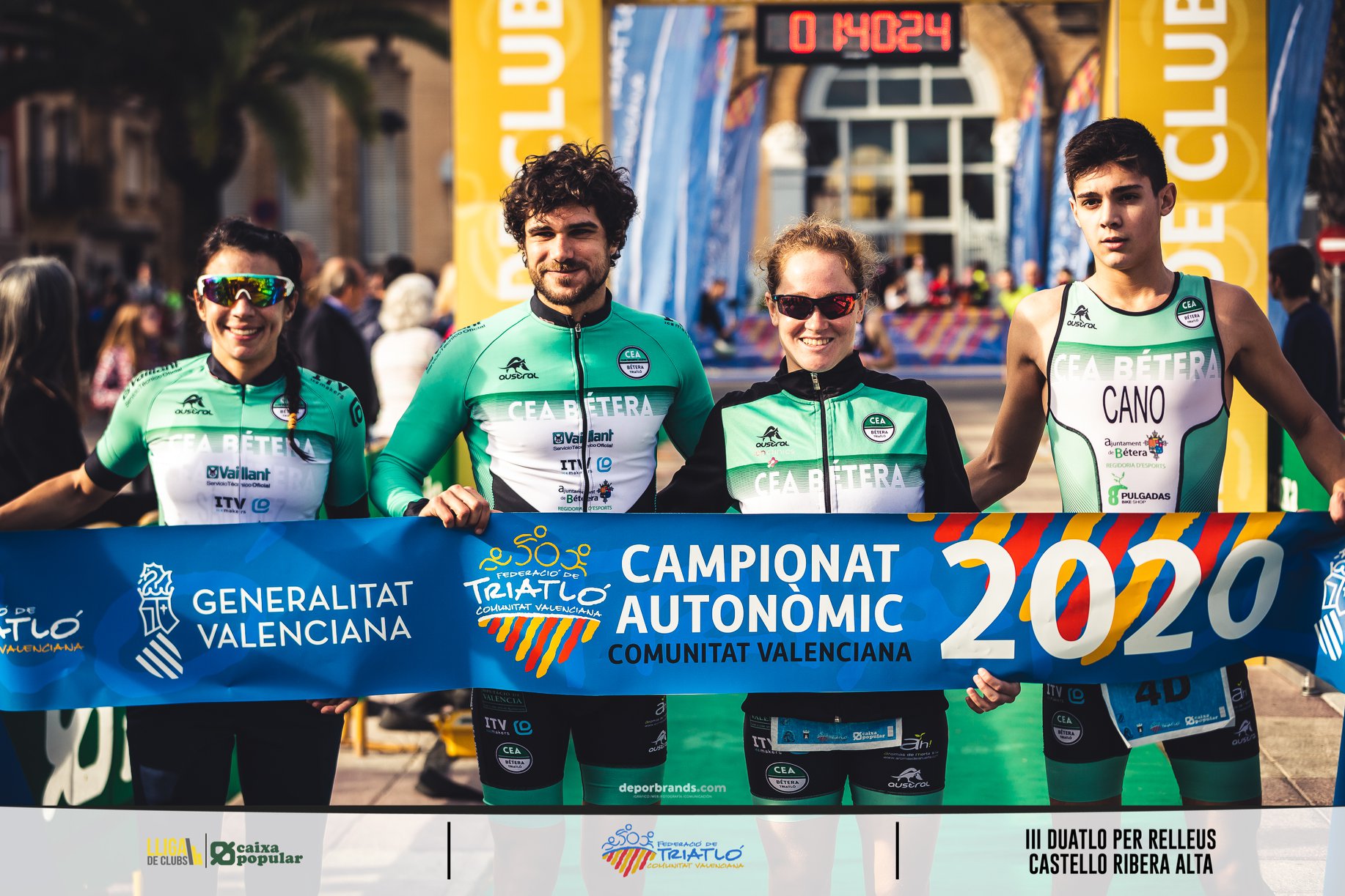 Campeones Autonómicos de Relevo Mixto de Duatlón y lideres de la Liga Caixa Popular