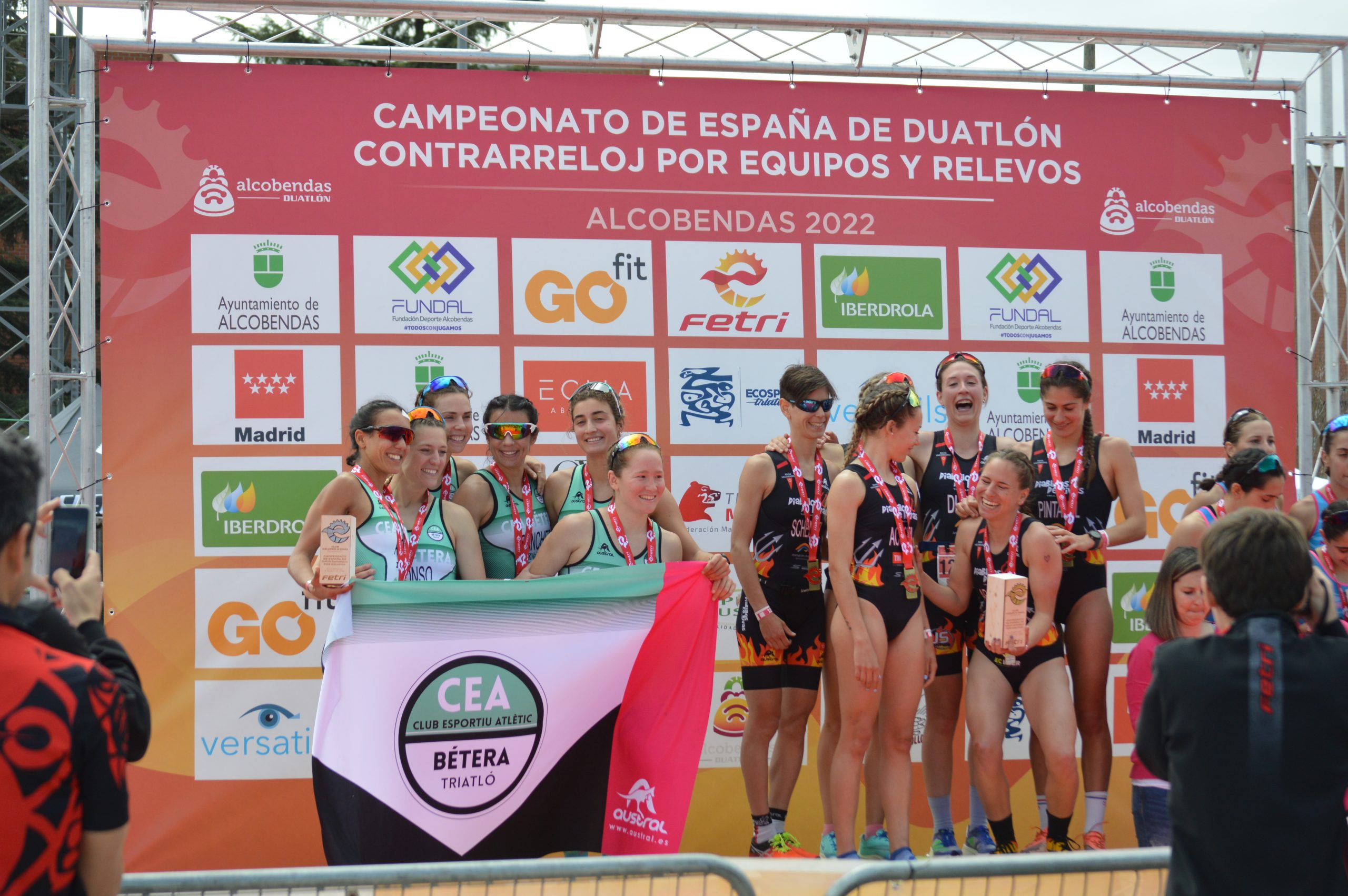 Subcampeonas de la Liga Nacional de Duatlón.